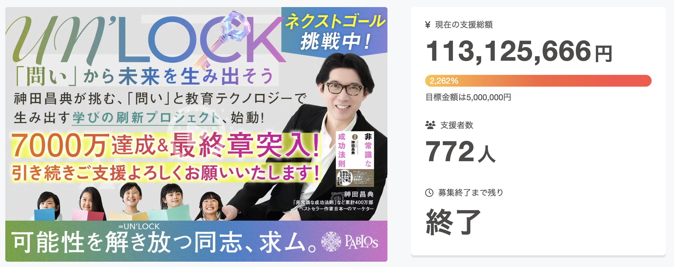 クラファンレポート】「問い」が日本を救う：教育変革の最前線に立つ