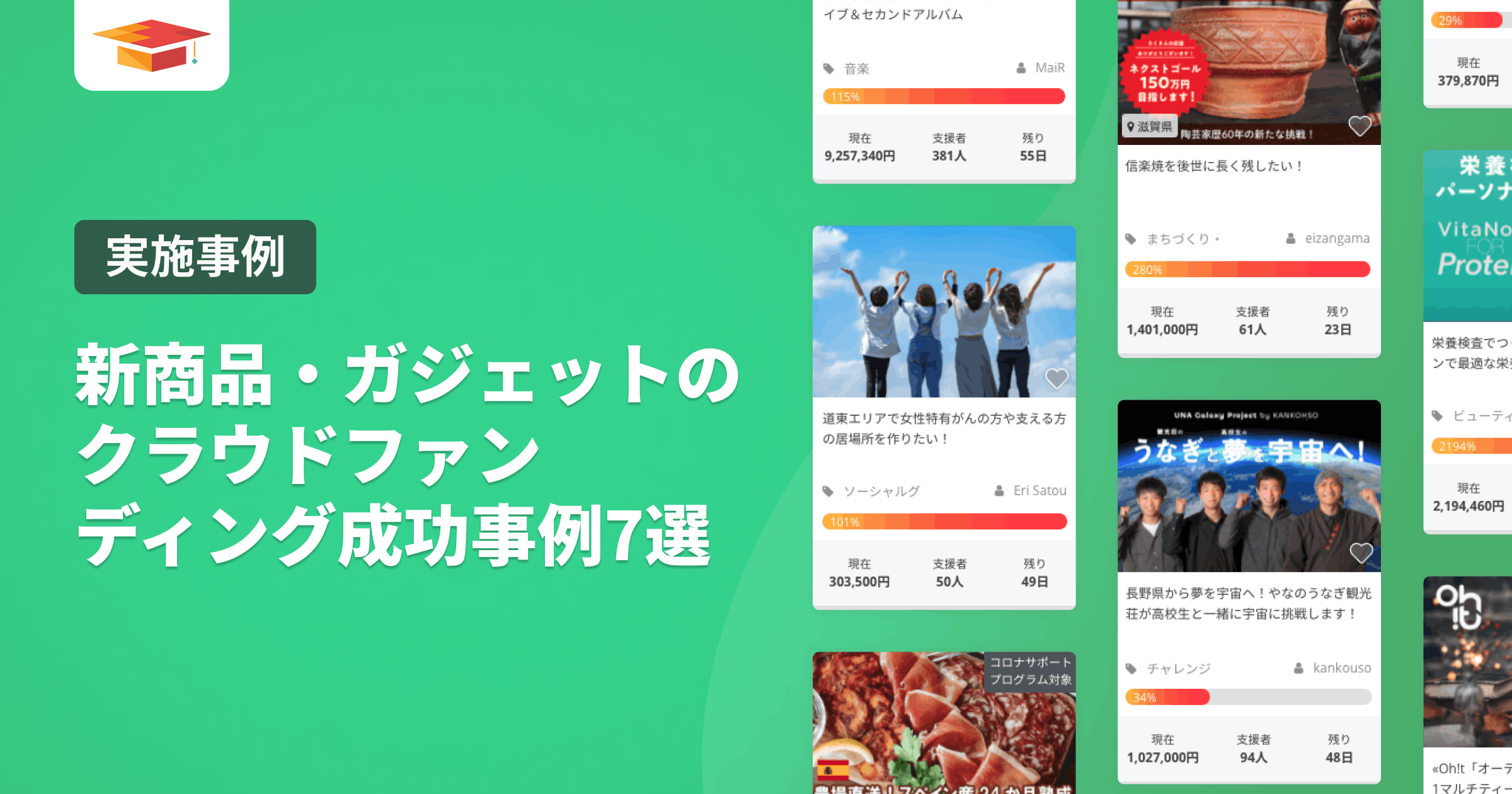 新商品・ガジェット・プロダクトのクラウドファンディング成功事例7選