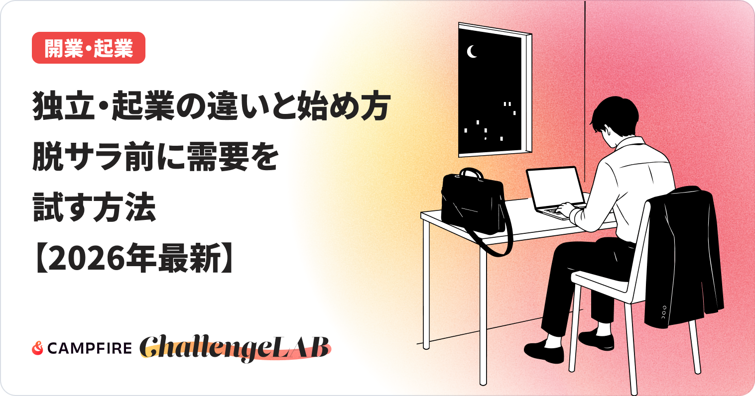 脱サラ前に需要を試す方法のイメージ図